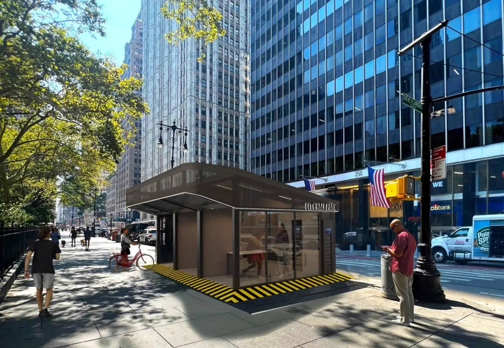 The first hub for rider arrives in New York