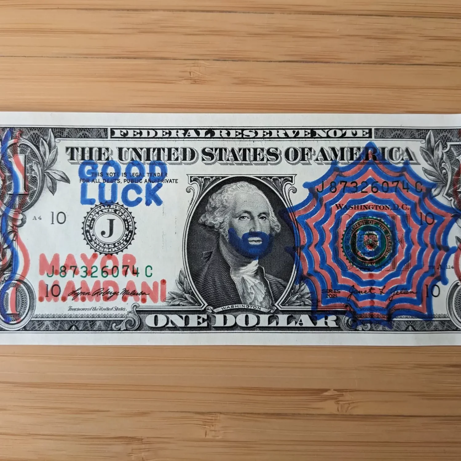 The lucky dollar the mayor of New York had to return