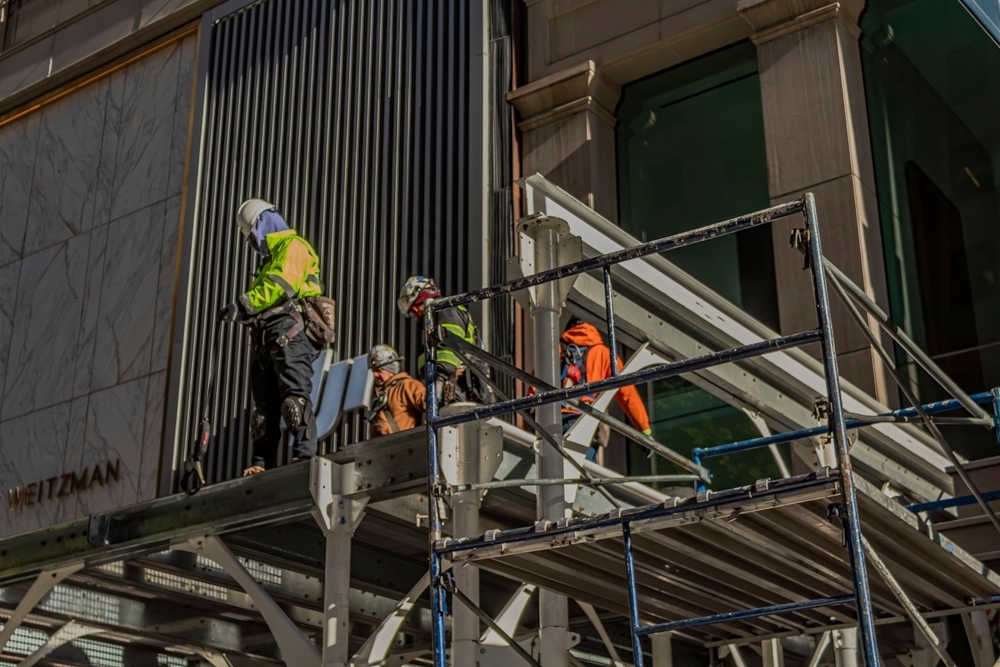 New York is going to fall on construction sites that are converting offices into apartments